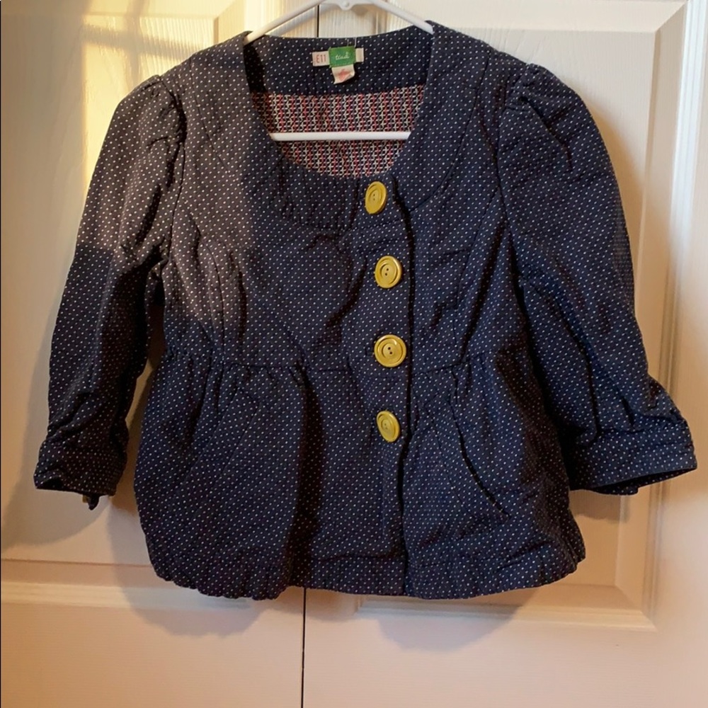Anthropologie Ett Twa Cropped Jacket sz 6P
